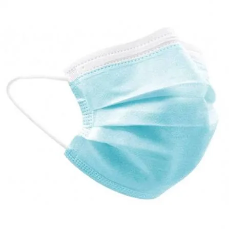 Un masque chirurgical uni.